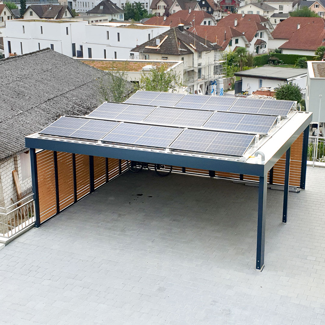 Carportdach für Photovoltaik nutzen 