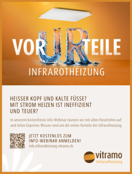 Zukunftssichere Wärme für moderne Bauprojekte: Kostenloses Info-Webinar zu Vitramo Infrarotheizungen