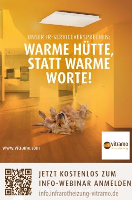 Infrarotheizung-Serviceversprechen: Warme Hütte, statt warme Worte.